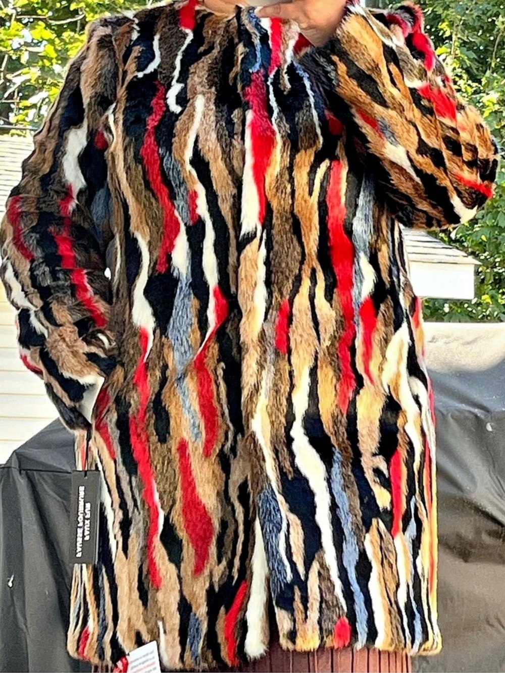 Karl Lagerfeld Paris Multicolor Coat Brown & Black
